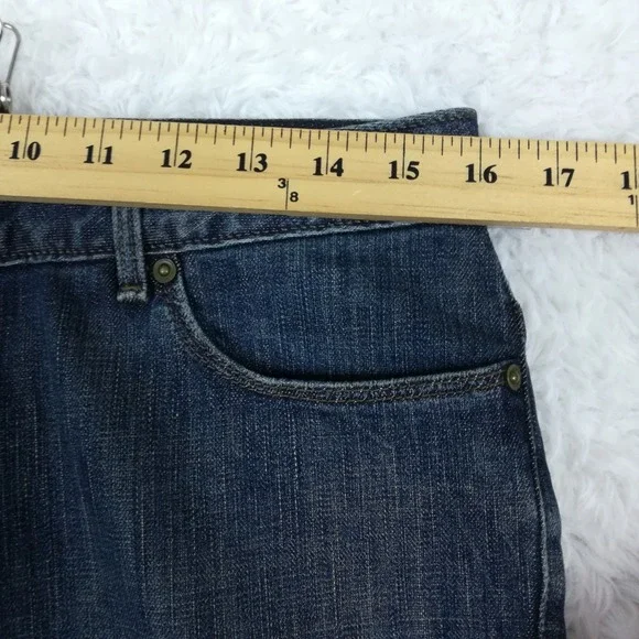 Simply Vera Vera Wang Womens Jeans Boot Cut Blue Denim Dark Wash Mid Rise 10 - Picture 3 of 10